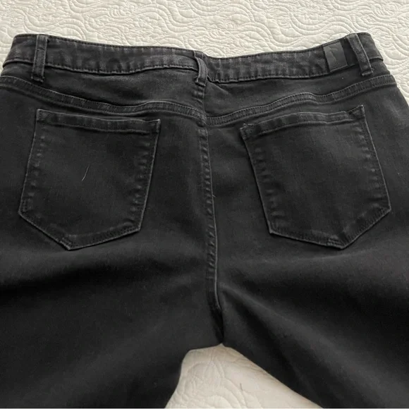Simply Vera Vera Wang Jeans Skinny Stretch Denim Size 14 Black - Picture 4 of 14